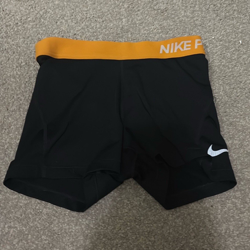 orange and black spandex